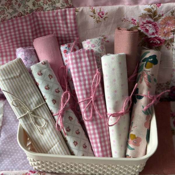 Retalhos cor de rosa